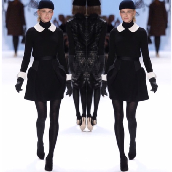 Milly Raquel flared black mesh detail skirt - Picture 4 of 8